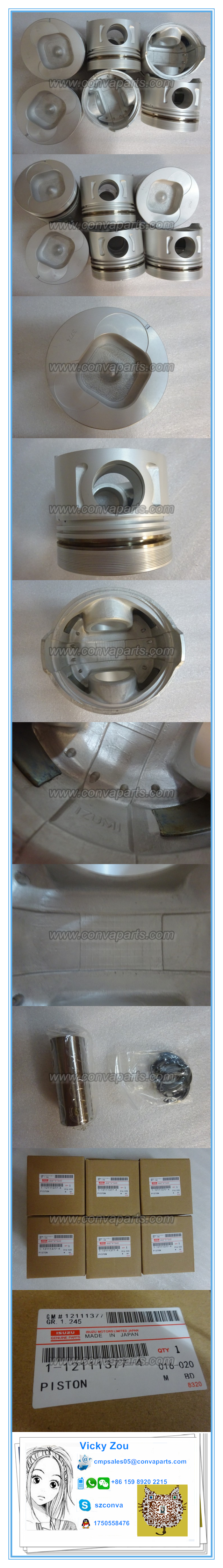 6BG1 1121113774 1-12111-377-4  Piston