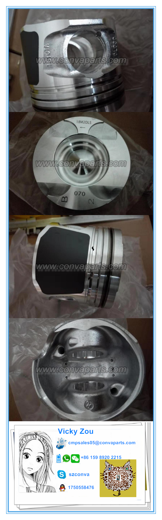 1KD Piston Toyota Piston