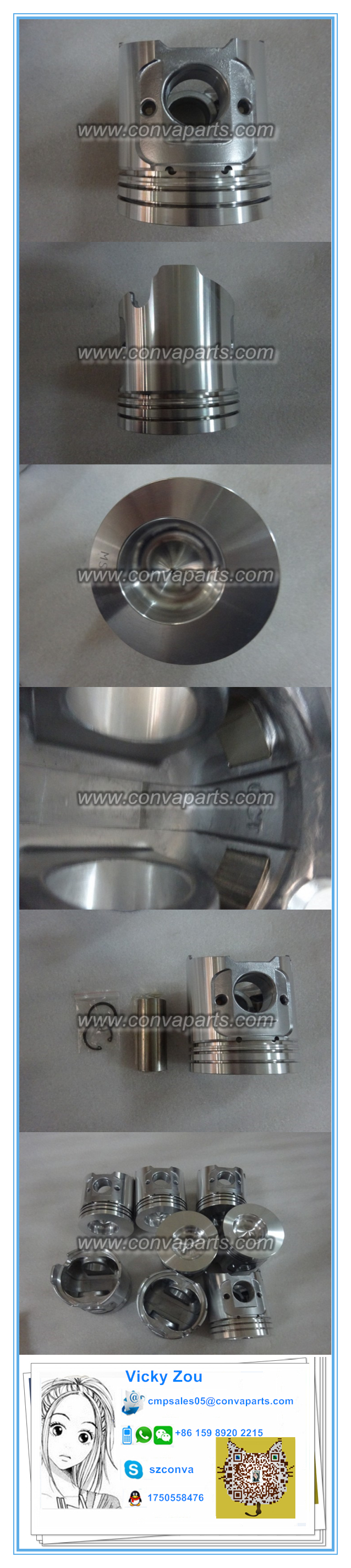 4TNE94E 4D94E 129900-22080 Piston